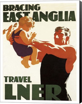 Framed Bracing East Anglia Print