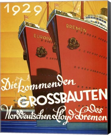 Framed Grossbauten Print