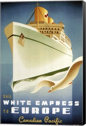 Framed White Empress Print