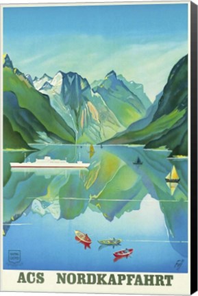 Framed Nordkapfahrt Print