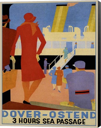Framed Dover Ostend Print