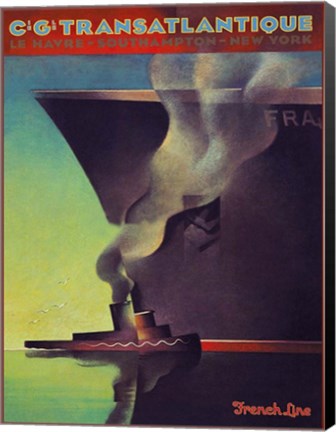Framed Trans Atlantique Print