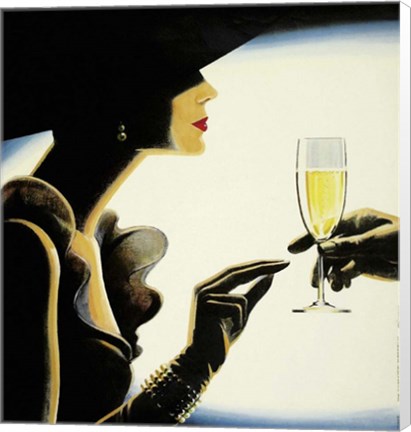Framed Champagne Print