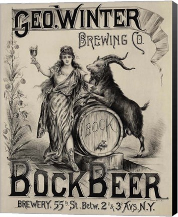Framed Bock Beer Print