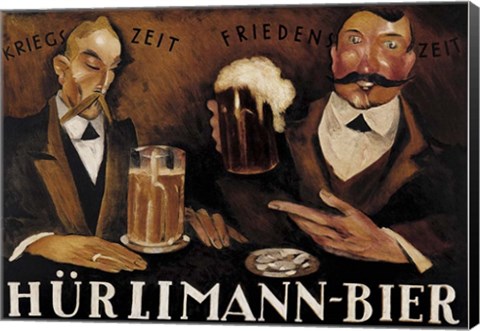 Framed Hurlimann Bier Print