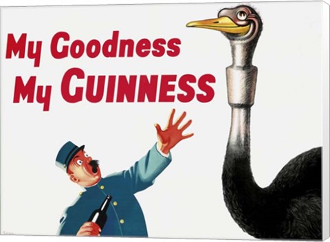 Framed My Goodness My Guinness Print