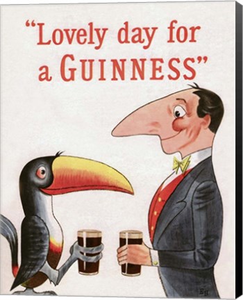Framed Lovely Day for a Guinness Print