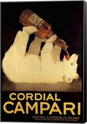 Framed Cordial Campari Print
