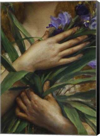 Framed Georges Roussin, Ophelia detail Print