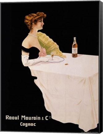 Framed Raoul Maurain Cognac Print