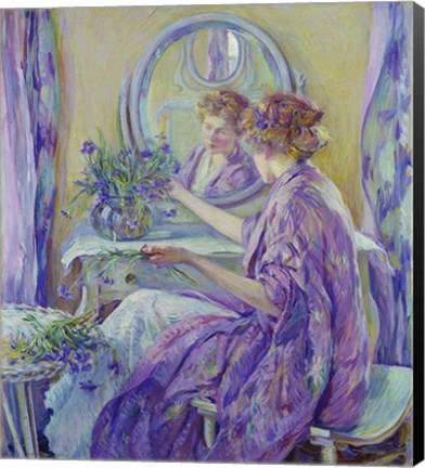 Framed Purple Boudoir Print