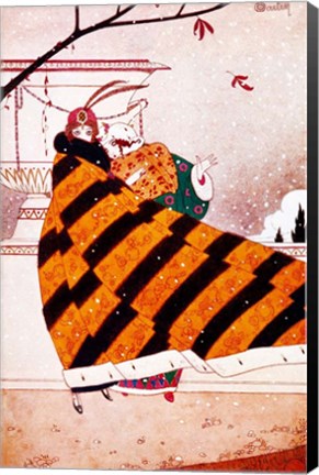 Framed Art Deco Woman 2 Print