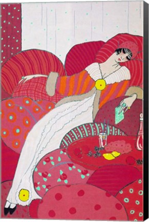 Framed Art Deco Woman 3 Print