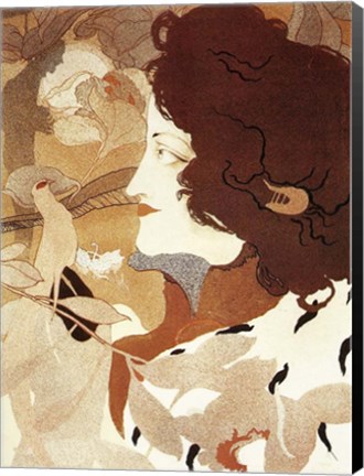 Framed De Feure La Femme Fatale 1896 Print