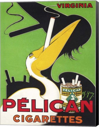 Framed Pelican Cigarettes Print
