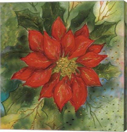 Framed Poinsettia 2 Print