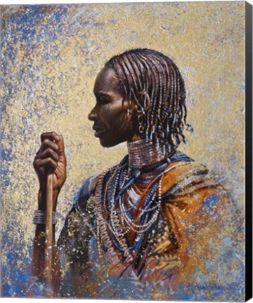 Framed Tribal Colors Print