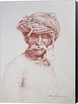 Framed Portrait of a Man Print