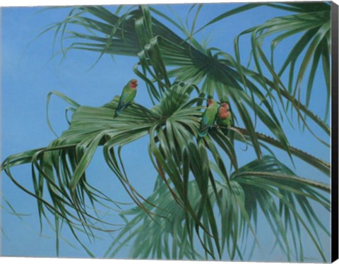 Framed Lovebirds 2 Print