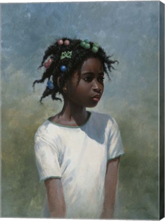 Framed Girl White Print
