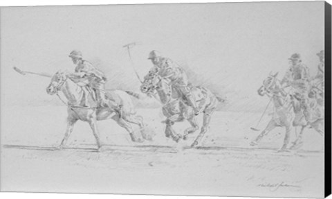 Framed Polo Sketch Print