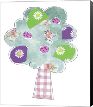 Framed Bird On Tree Print