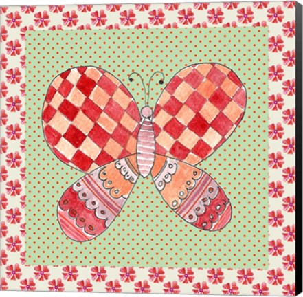 Framed Butterfly Tile Print