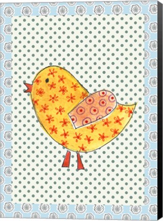 Framed Yellow Chick Print