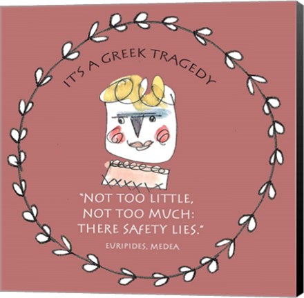 Framed Greek Tragedy C Print