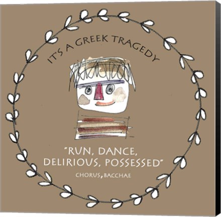 Framed Greek Tragedy D Print