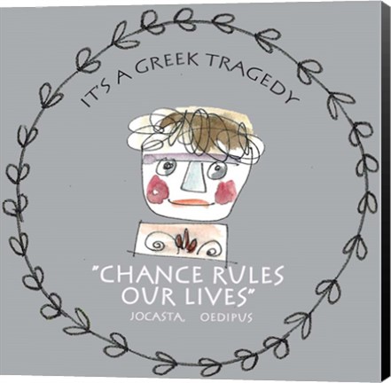 Framed Greek Tragedy F Print