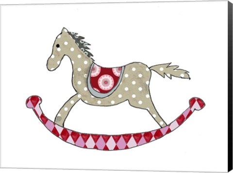 Framed Rocking Horse Print