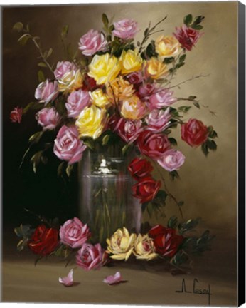 Framed Roses Print