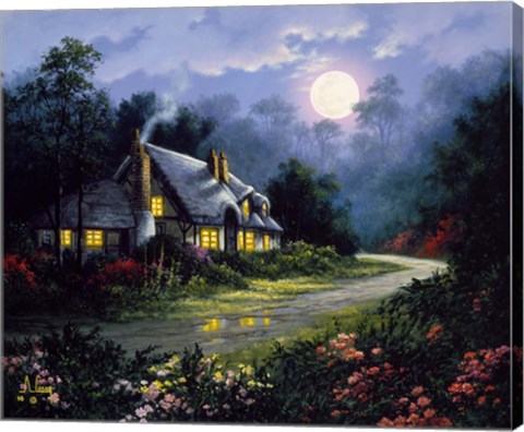 Framed Home for the Night Print