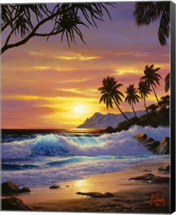 Framed Tropical Shores Print