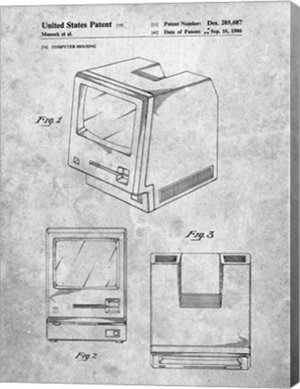 Framed Computer Housing Patent Print