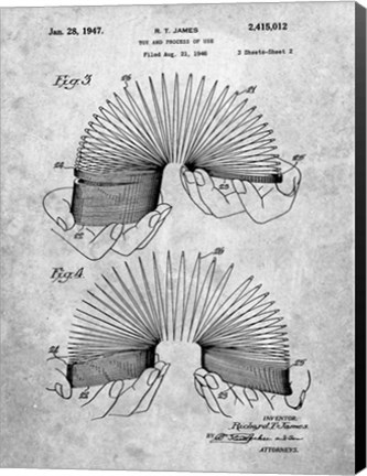 Framed Toy and Process of Use Patent Print