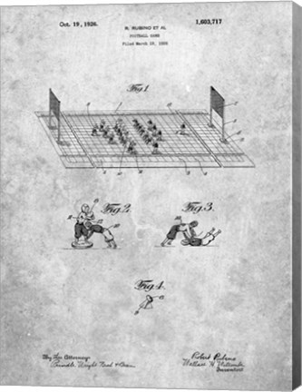 Framed Football Game Patent Print