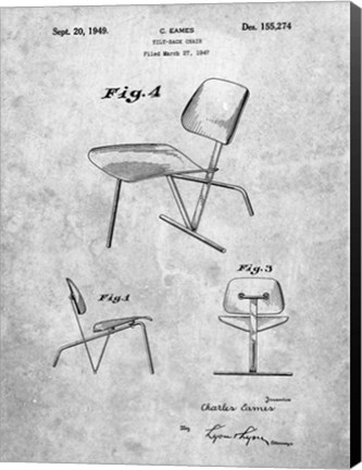 Framed Tilt-Back Chair Patent Print