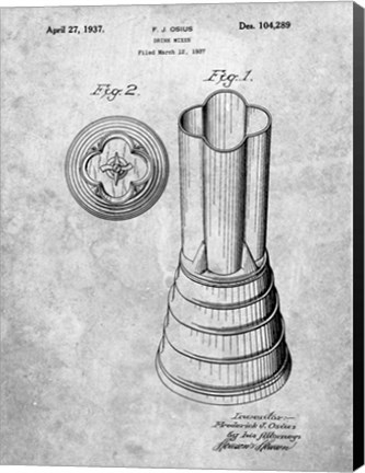 Framed Drink Mixer Patent Print
