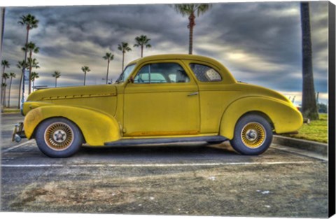 Framed Yellow Oldie Print
