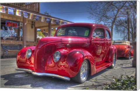 Framed Hot Red Print