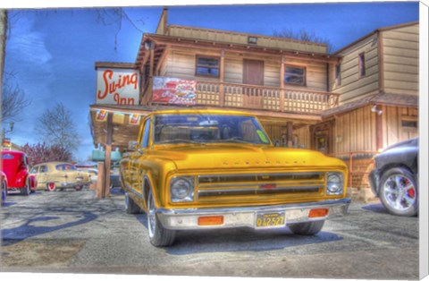 Framed Yellow Pick Up Print