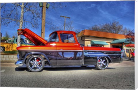Framed Under the Hood Print