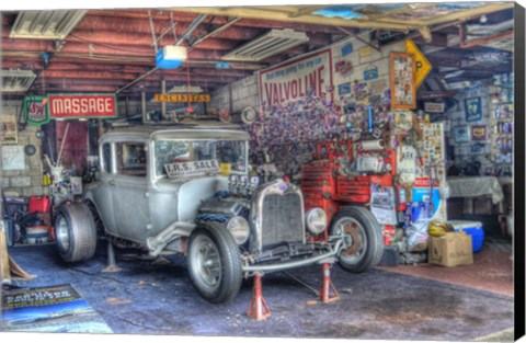 Framed Olsens Garage Print