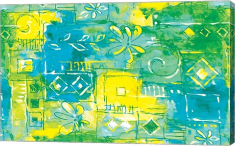 Framed Cool Blue Print
