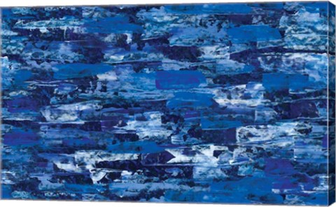 Framed Deep Blue Print