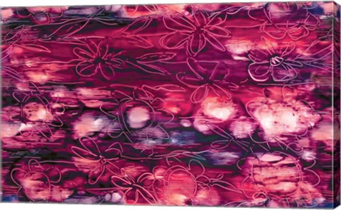 Framed Deep Red Print