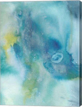 Framed Sea Jade I Print