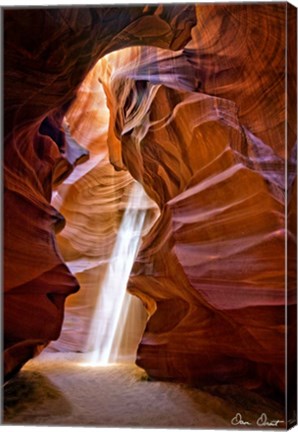 Framed Sun Shining Through Canyon III Print